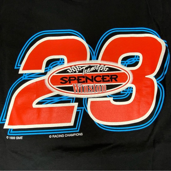 Vtg 1999 Nascar Racing Jimmy Spencer T-Shirt Winston #23 Mr. Excitement - Picture 5 of 7